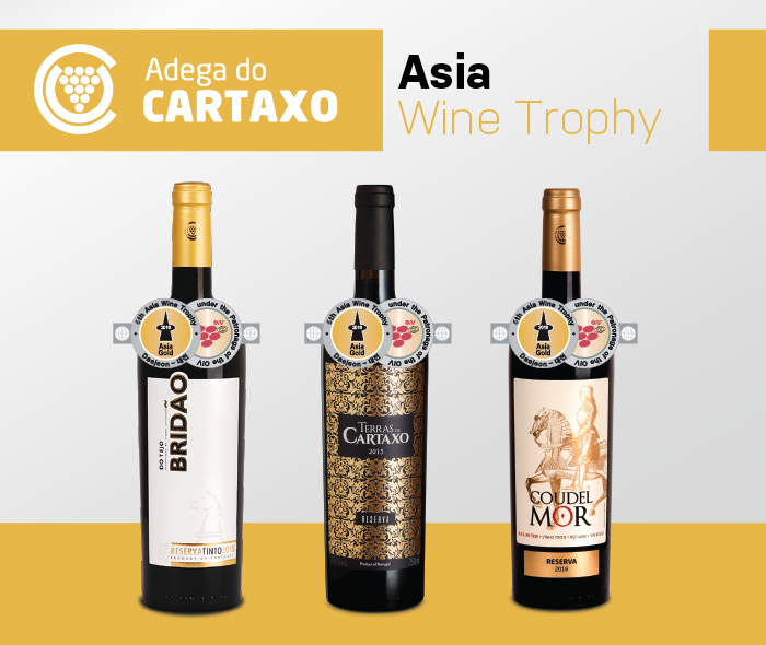 Adega do Cartaxo conquista 3 medalhas no Asia Wine Trophy