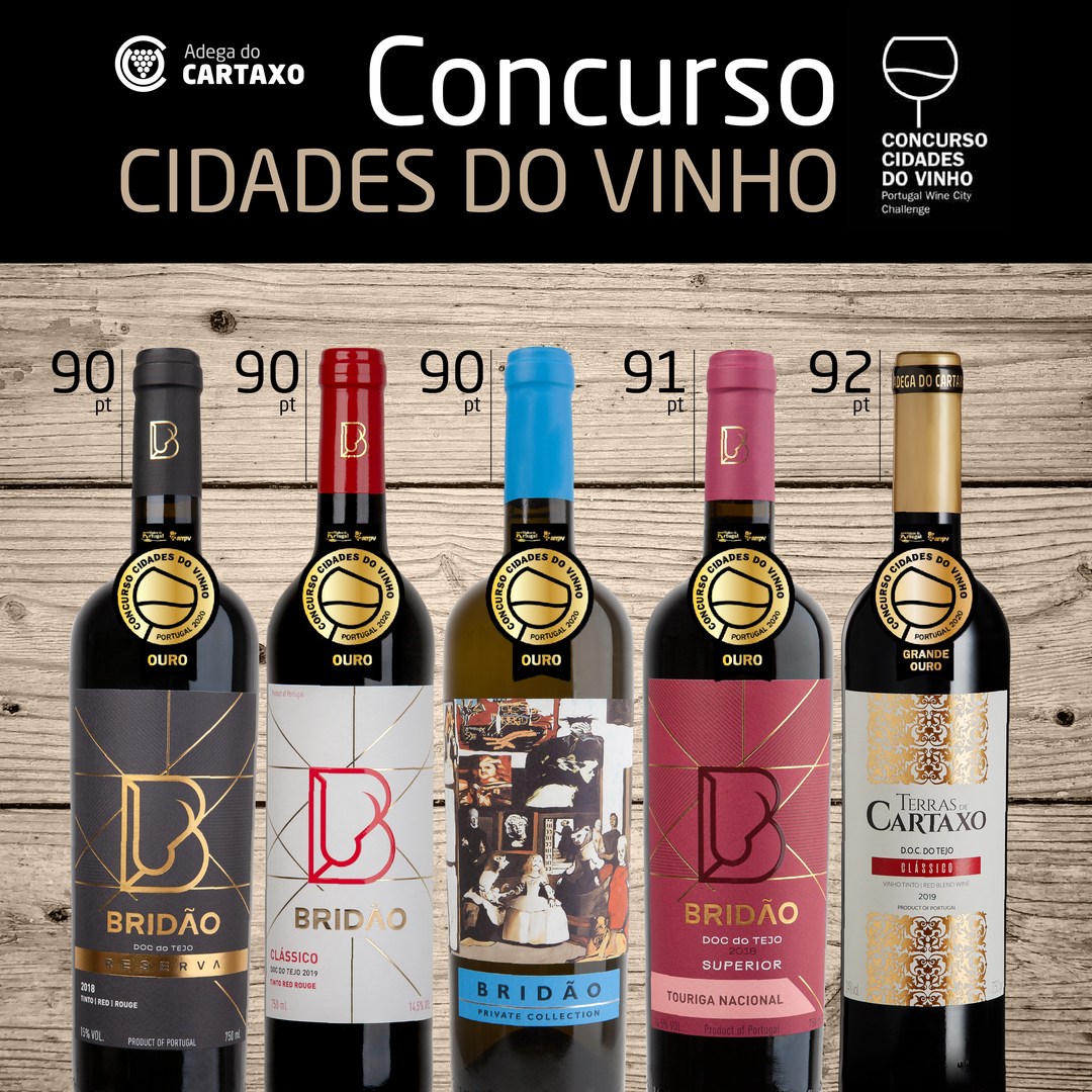 A 2.ª edição do Concurso Cidades do Vinho distinguiu os nossos vinhos com cinco medalhas