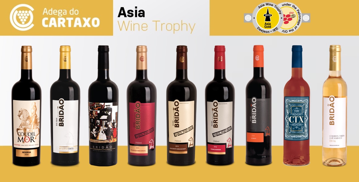 São 9 as Medalhas ganhas no concurso Asia Wine Trophy
