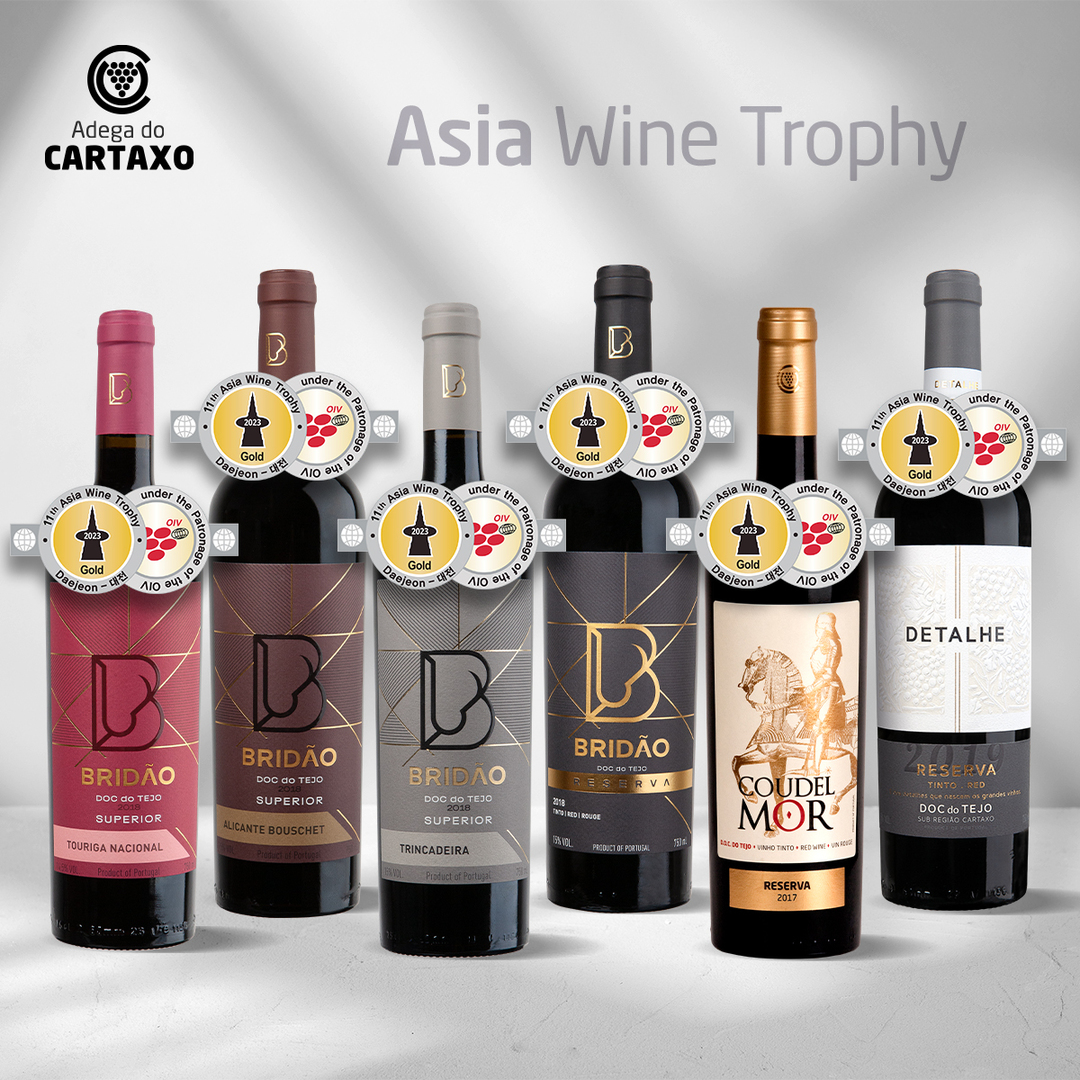 6 medalhas de ouro! No Concurso Asia Wine Trophy