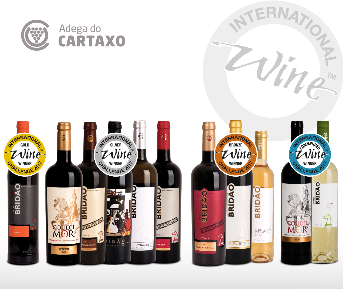Adega do Cartaxo conquista onze medalhas no Concurso International Wine Challenge