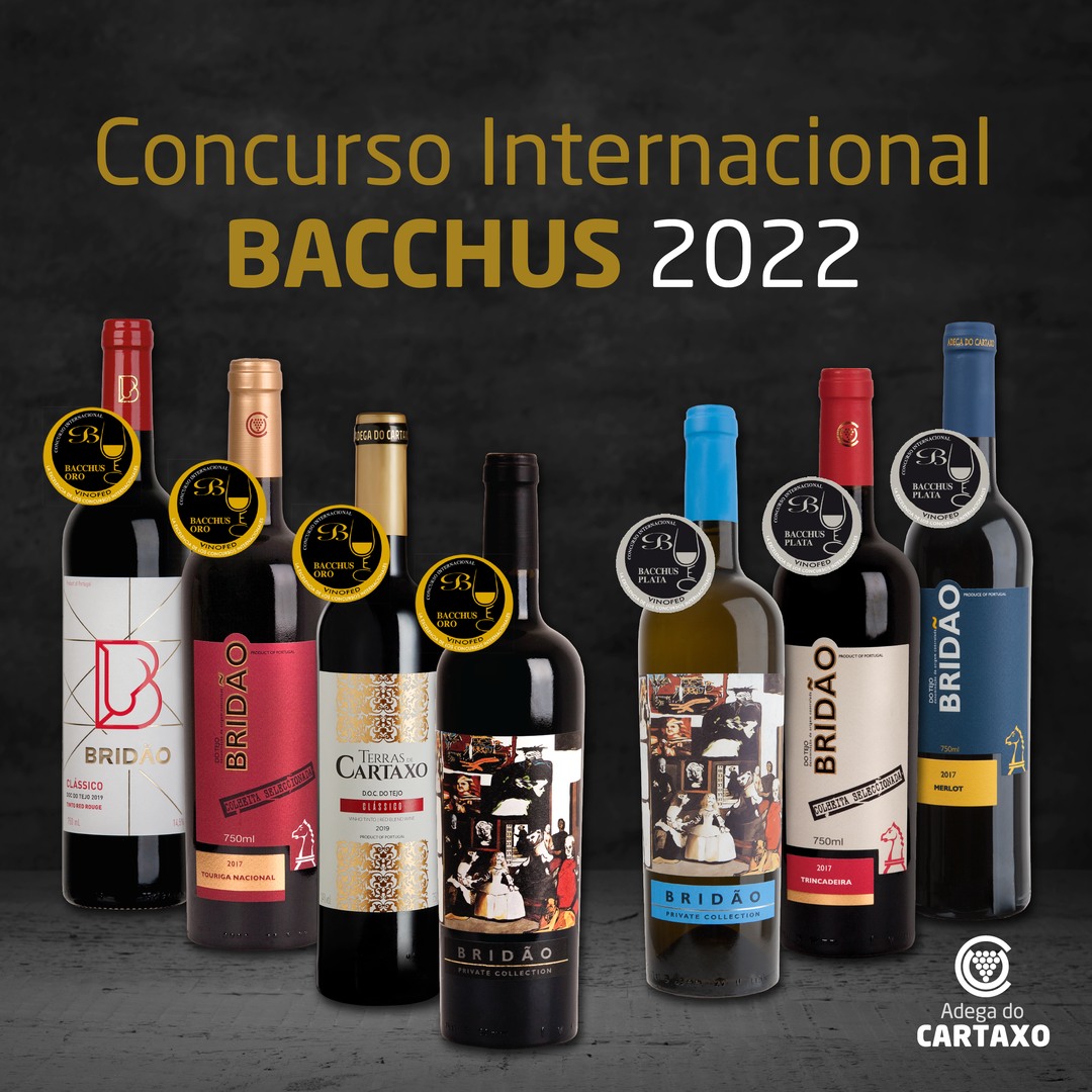7 wines from Adega do Cartaxo distinguished in the International Bacchus Vinos Contest