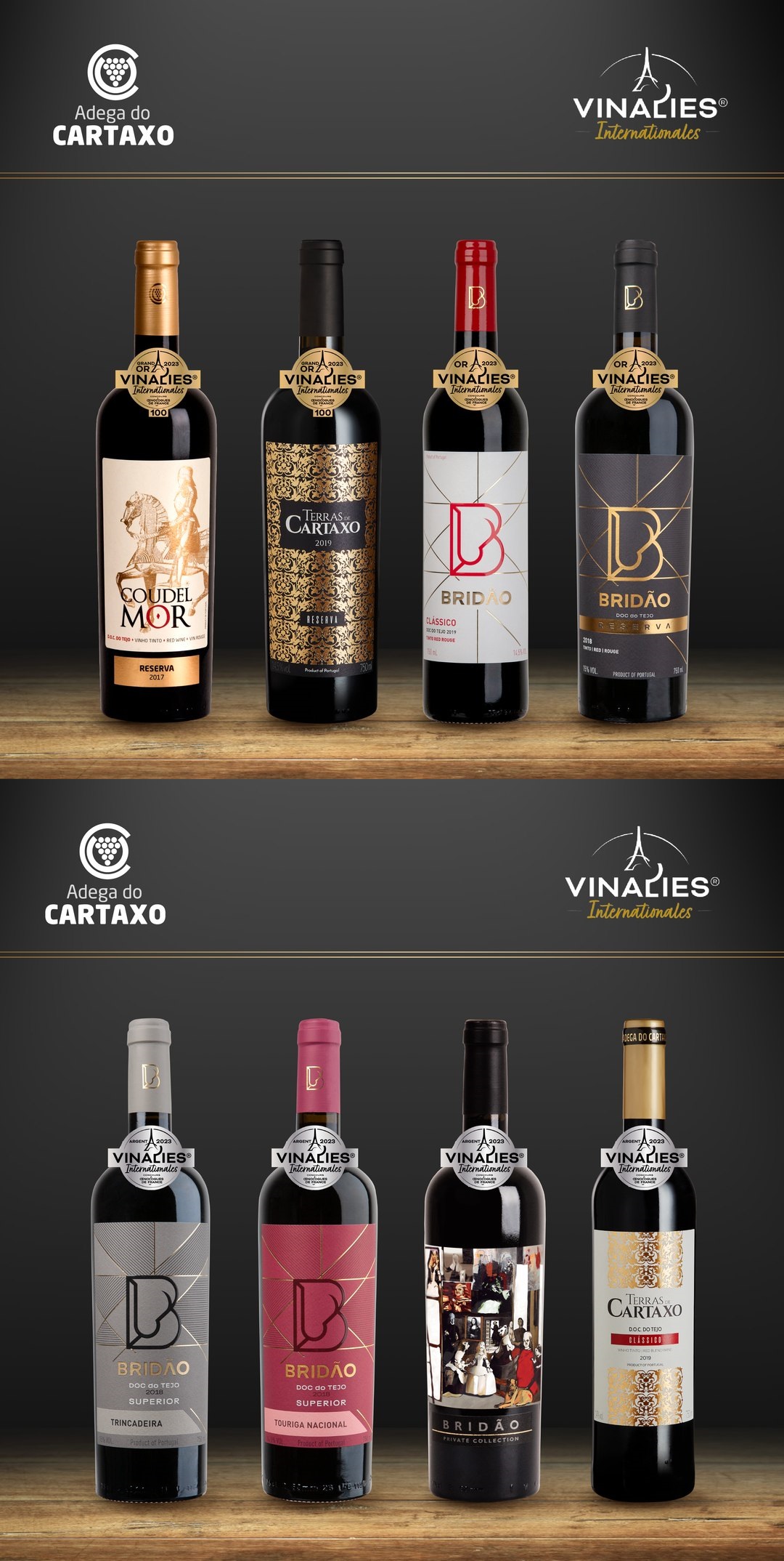 The 2023 Vinalies Internationales Competition awarded 8 wines from our Winery