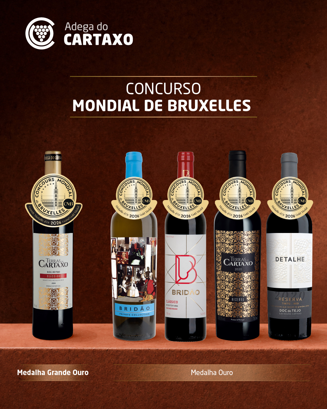 Adega do Cartaxo conquista 9 medalhas no concurso mundial de Bruxelas